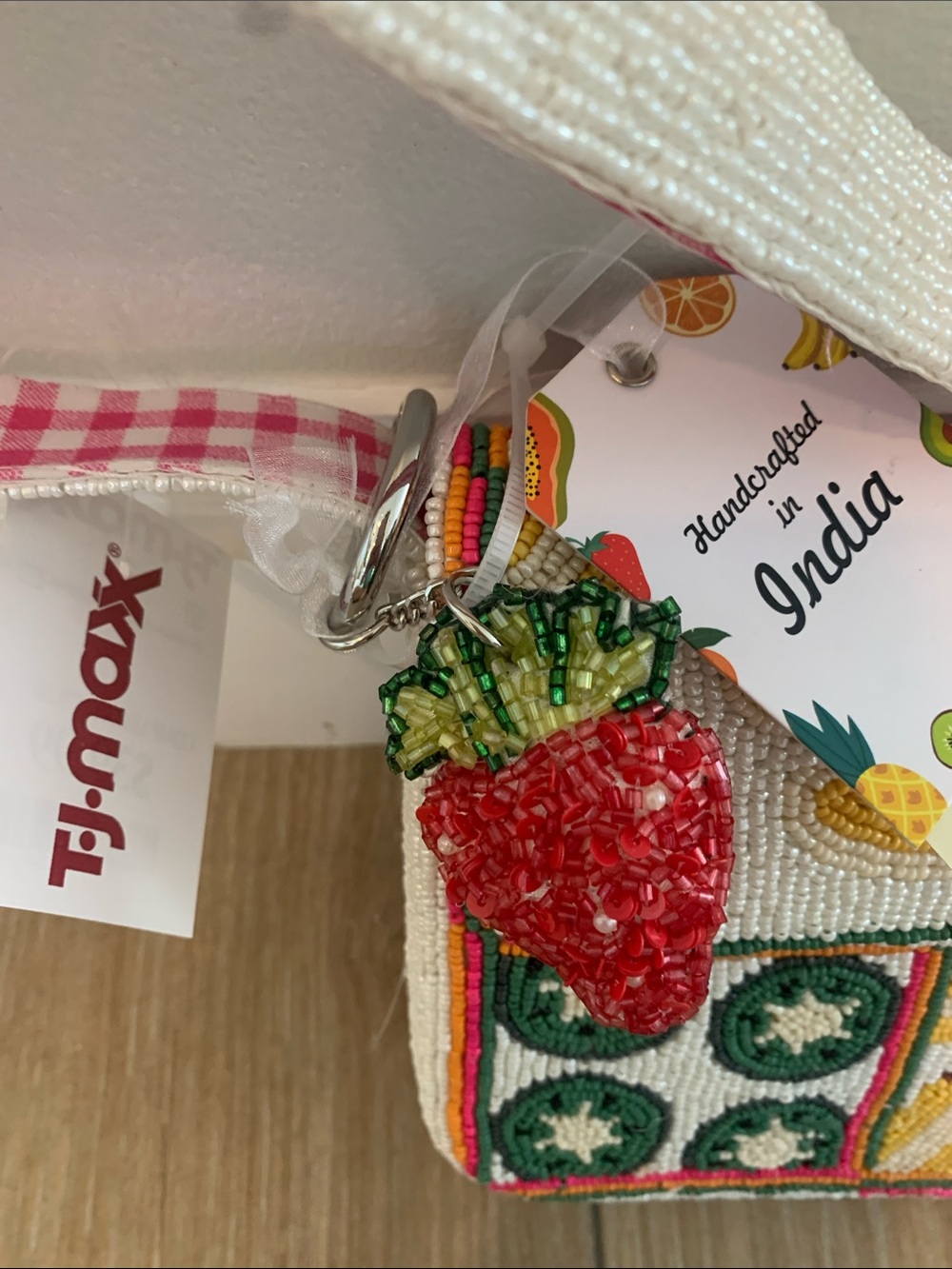 Handcrafted Beaded Fruit bag - Picture 3 of 3